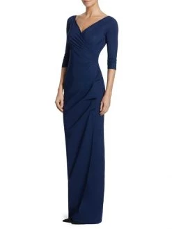 Chiara Boni La Petite Robe Florien Ruched Gown Blue Klein -Chiara Boni La Petite Robe Sales Shop unnamed file 101