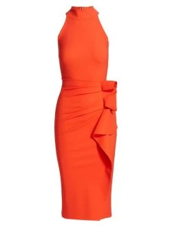 Chiara Boni La Petite Robe Halter Ruffle Midi Dress Arancio 5 Chiara Boni La Petite Robe Halter Ruffle Midi Dress Arancio -Chiara Boni La Petite Robe Sales Shop unnamed file 1038