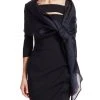 Chiara Boni La Petite Robe Eva Organza Shawl Black -Chiara Boni La Petite Robe Sales Shop unnamed file 1056
