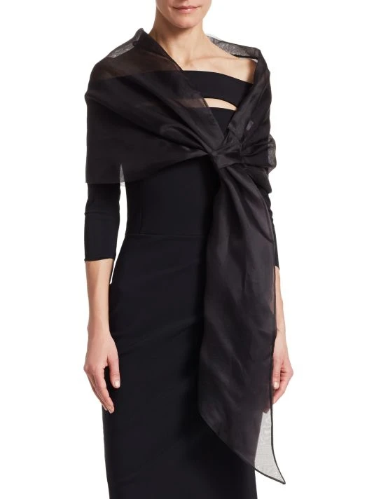 unnamed-file-1058.jpg Chiara Boni La Petite Robe Eva Organza Shawl Black -Chiara Boni La Petite Robe Sales Shop unnamed file 1058