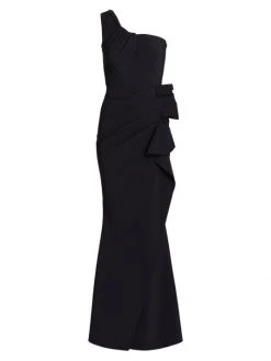 Chiara Boni La Petite Robe Seki One-Shoulder Gown Black -Chiara Boni La Petite Robe Sales Shop unnamed file 1102