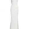 Chiara Boni La Petite Robe Egea Cap-Sleeve Jersey Gown Into The Sea