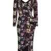 Chiara Boni La Petite Robe Dalmira Floral Ruffle-Embellished Dress