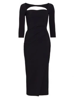 Chiara Boni La Petite Robe Tehuel Cut-Out Midi-Dress