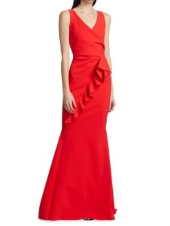 Chiara Boni La Petite Robe Keke Ruffled Jersey Gown Geranium 8 Chiara Boni La Petite Robe Keke Ruffled Jersey Gown Geranium -Chiara Boni La Petite Robe Sales Shop unnamed file 1220