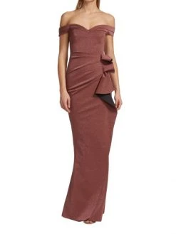 Chiara Boni La Petite Robe Radoslava Ruffled Off-The-Shoulder Gown 4 Chiara Boni La Petite Robe Radoslava Ruffled Off-The-Shoulder Gown -Chiara Boni La Petite Robe Sales Shop unnamed file 125