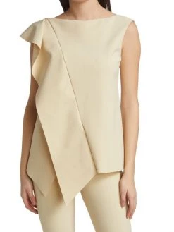 Chiara Boni La Petite Robe Agueda Ruffle Sleeveless Blouse 4 Chiara Boni La Petite Robe Agueda Ruffle Sleeveless Blouse -Chiara Boni La Petite Robe Sales Shop unnamed file 1252