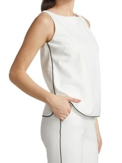 Chiara Boni La Petite Robe Vanesa Piping Sleeveless Blouse 5 Chiara Boni La Petite Robe Vanesa Piping Sleeveless Blouse -Chiara Boni La Petite Robe Sales Shop unnamed file 1274