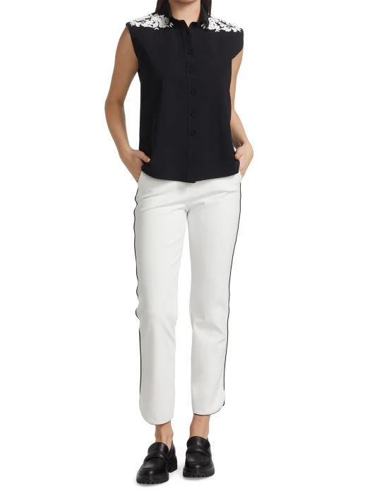 Chiara Boni La Petite Robe Fusae Button-Up Sleeveless Blouse 4 Chiara Boni La Petite Robe Fusae Button-Up Sleeveless Blouse - Image 2