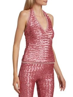 Chiara Boni La Petite Robe Li Metallic Halter Top -Chiara Boni La Petite Robe Sales Shop unnamed file 1400