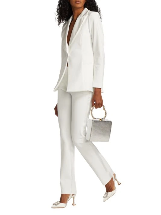 Chiara Boni La Petite Robe Alex Single-Breasted Blazer Juniper 4 Chiara Boni La Petite Robe Alex Single-Breasted Blazer Juniper - Image 2