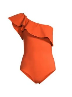 Chiara Boni La Petite Robe Eli Ruffle One-Piece Swimsuit Tangerine 4 Chiara Boni La Petite Robe Eli Ruffle One-Piece Swimsuit Tangerine -Chiara Boni La Petite Robe Sales Shop unnamed file 1424