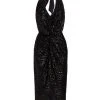 Chiara Boni La Petite Robe Velma Sequined Halter Dress