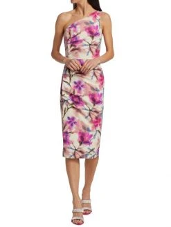 Chiara Boni La Petite Robe Floral Print One-Shoulder Dress -Chiara Boni La Petite Robe Sales Shop unnamed file 147