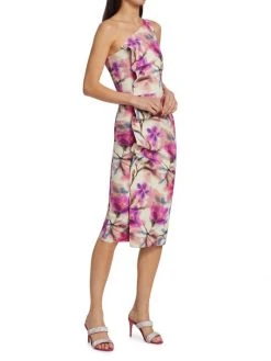 Chiara Boni La Petite Robe Floral Print One-Shoulder Dress -Chiara Boni La Petite Robe Sales Shop unnamed file 148