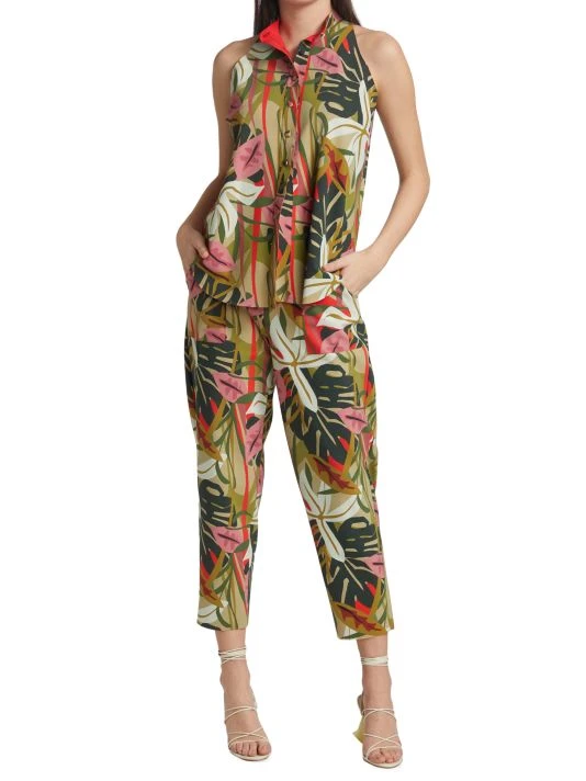 Chiara Boni La Petite Robe Iba Tropical Print Pants 4 Chiara Boni La Petite Robe Iba Tropical Print Pants - Image 2