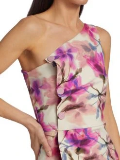 Chiara Boni La Petite Robe Floral Print One-Shoulder Dress -Chiara Boni La Petite Robe Sales Shop unnamed file 150