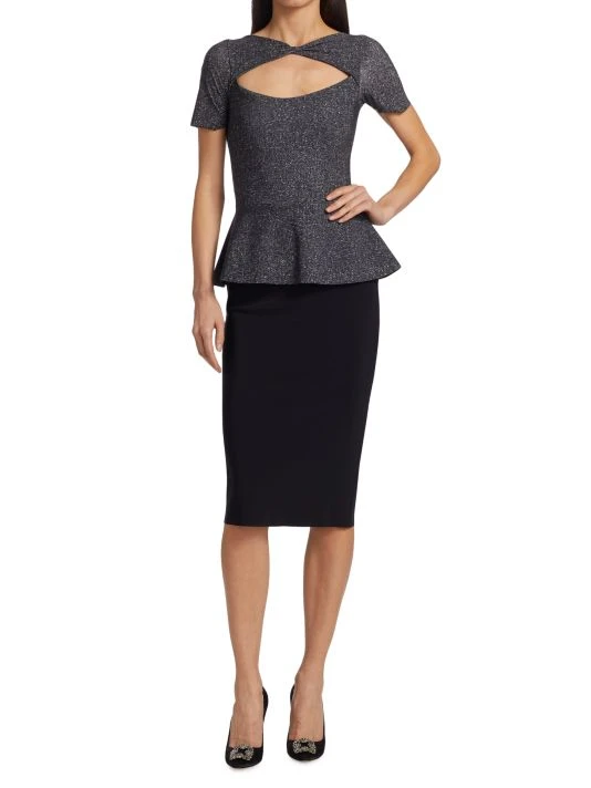 Chiara Boni La Petite Robe Tabitha Peplum Cocktail Dress 5 Chiara Boni La Petite Robe Tabitha Peplum Cocktail Dress - Image 3