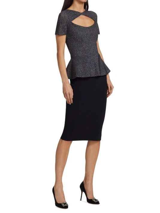 Chiara Boni La Petite Robe Tabitha Peplum Cocktail Dress 6 Chiara Boni La Petite Robe Tabitha Peplum Cocktail Dress - Image 4