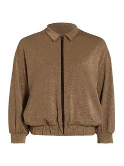Chiara Boni La Petite Robe Anabel Metallic Knit Jacket