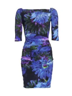 Chiara Boni La Petite Robe Nerina Printed Off-The-Shoulder Dress