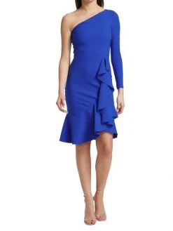 Chiara Boni La Petite Robe Bernada One-Shoulder Ruffle Dress -Chiara Boni La Petite Robe Sales Shop unnamed file 1553