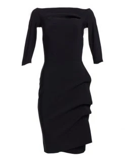 Chiara Boni La Petite Robe Kate Ruffled Three-Quarter Sleeve Bodycon Dress Passion -Chiara Boni La Petite Robe Sales Shop unnamed file 1651