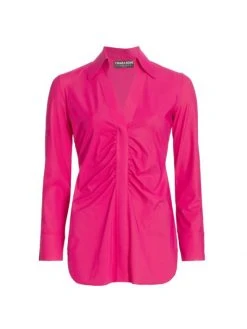 Chiara Boni La Petite Robe Shohreh Ruched Top Geranium