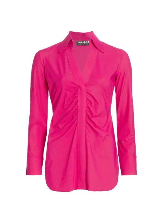 unnamed-file-1665.jpg Chiara Boni La Petite Robe Shohreh Ruched Top Geranium -Chiara Boni La Petite Robe Sales Shop unnamed file 1665