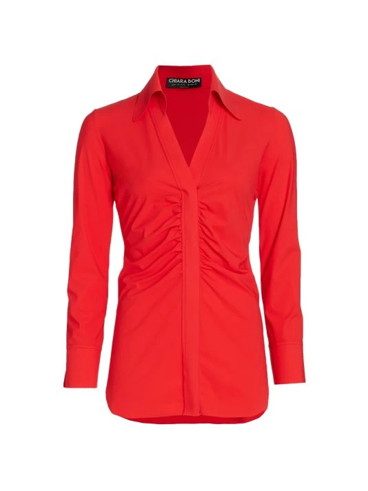 unnamed-file-1667.jpg Chiara Boni La Petite Robe Shohreh Ruched Top Geranium -Chiara Boni La Petite Robe Sales Shop unnamed file 1667