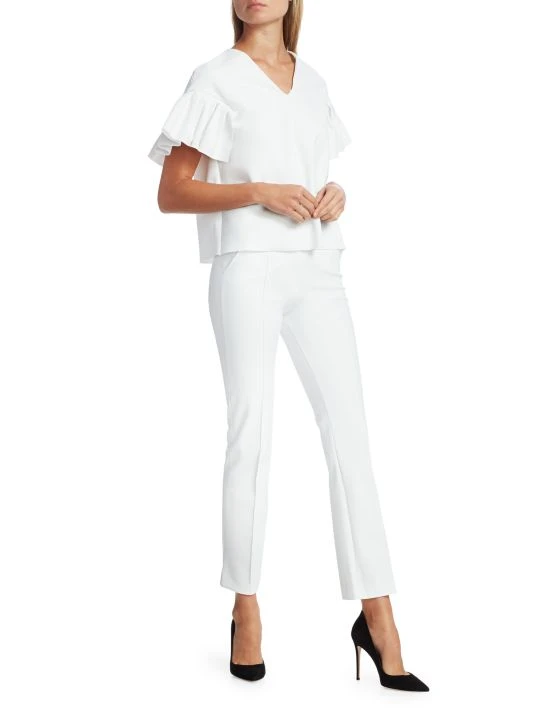 Chiara Boni La Petite Robe Nuccia Stretch Jersey Crop Pants Black 4 Chiara Boni La Petite Robe Nuccia Stretch Jersey Crop Pants Black - Image 2