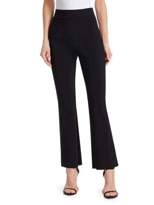 Chiara Boni La Petite Robe Venusette High-Waist Straight-Leg Pull-On Pants White 5 Chiara Boni La Petite Robe Venusette High-Waist Straight-Leg Pull-On Pants White - Image 3