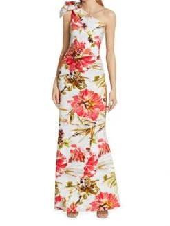 Chiara Boni La Petite Robe Gosia Floral One-Shoulder Flounce Gown 4 Chiara Boni La Petite Robe Gosia Floral One-Shoulder Flounce Gown -Chiara Boni La Petite Robe Sales Shop unnamed file 168