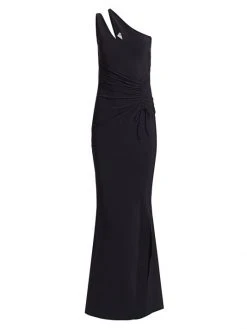 Chiara Boni La Petite Robe Contanza One-Shoulder Ruched Gown