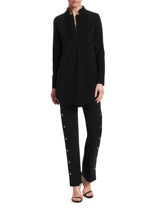 Chiara Boni La Petite Robe Veerle High-Waist Side-Snap Pull-On Pants 4 Chiara Boni La Petite Robe Veerle High-Waist Side-Snap Pull-On Pants - Image 2