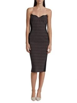Chiara Boni La Petite Robe Merlina Strapless Layered Plaid Dress 4 Chiara Boni La Petite Robe Merlina Strapless Layered Plaid Dress -Chiara Boni La Petite Robe Sales Shop unnamed file 196