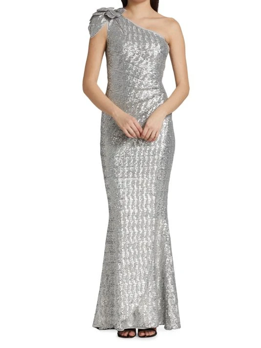 unnamed-file-217.jpg Chiara Boni La Petite Robe Keila Metallic One-Shoulder Gown Dove Grey -Chiara Boni La Petite Robe Sales Shop unnamed file 217