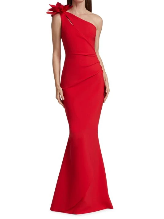 Chiara Boni La Petite Robe Gosia One-Shoulder Gown Passion 4 Chiara Boni La Petite Robe Gosia One-Shoulder Gown Passion - Image 2