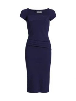 Chiara Boni La Petite Robe Sinnika Pleated Sheath Dress