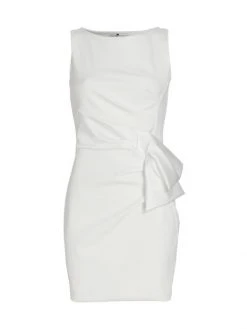 Chiara Boni La Petite Robe Yazhi Satin Sash Cocktail Dress Black -Chiara Boni La Petite Robe Sales Shop unnamed file 255