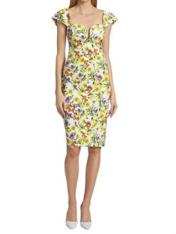 Chiara Boni La Petite Robe Milady Floral Cocktail Dress -Chiara Boni La Petite Robe Sales Shop unnamed file 273