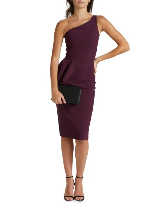 Chiara Boni La Petite Robe Zulema One-Shoulder Peplum Dress 4 Chiara Boni La Petite Robe Zulema One-Shoulder Peplum Dress - Image 2