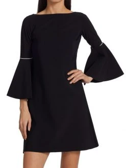 Chiara Boni La Petite Robe Natalia Piped Bell-Sleeve Dress 11 Chiara Boni La Petite Robe Natalia Piped Bell-Sleeve Dress -Chiara Boni La Petite Robe Sales Shop unnamed file 346