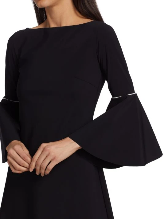 Chiara Boni La Petite Robe Natalia Piped Bell-Sleeve Dress 8 Chiara Boni La Petite Robe Natalia Piped Bell-Sleeve Dress - Image 6