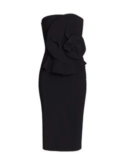 Chiara Boni La Petite Robe Hebe Strapless Ruffle Sheath Dress Black 11 Chiara Boni La Petite Robe Hebe Strapless Ruffle Sheath Dress Black -Chiara Boni La Petite Robe Sales Shop unnamed file 37