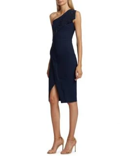Chiara Boni La Petite Robe Asymmetric Sequin Knee-Length Dress -Chiara Boni La Petite Robe Sales Shop unnamed file 370