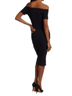 Chiara Boni La Petite Robe Silveria Draped Off-The-Shoulder Dress -Chiara Boni La Petite Robe Sales Shop unnamed file 379