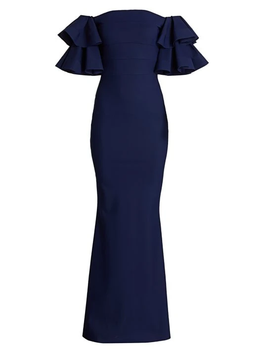 Chiara Boni La Petite Robe Parvati Off-The-Shoulder Gown Passion 5 Chiara Boni La Petite Robe Parvati Off-The-Shoulder Gown Passion - Image 3