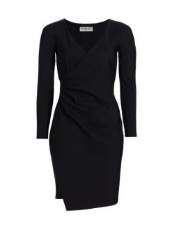 Chiara Boni La Petite Robe Asymmetric Surplice Cocktail Dress