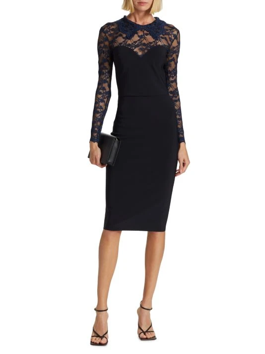 Chiara Boni La Petite Robe Lace Body-Con Cocktail Dress 4 Chiara Boni La Petite Robe Lace Body-Con Cocktail Dress - Image 2